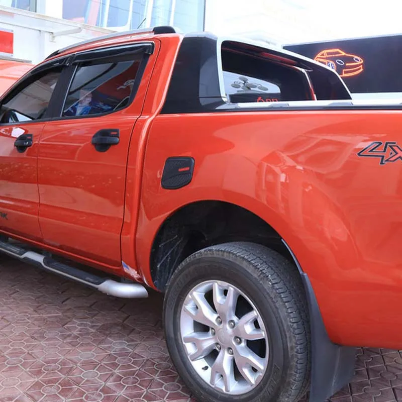 Fuel Tank Cover For Ford Ranger T6 T7 T8 2012-Exterior Matte Black ABS Plastic Gas Cover 4X4 Auto Accessory