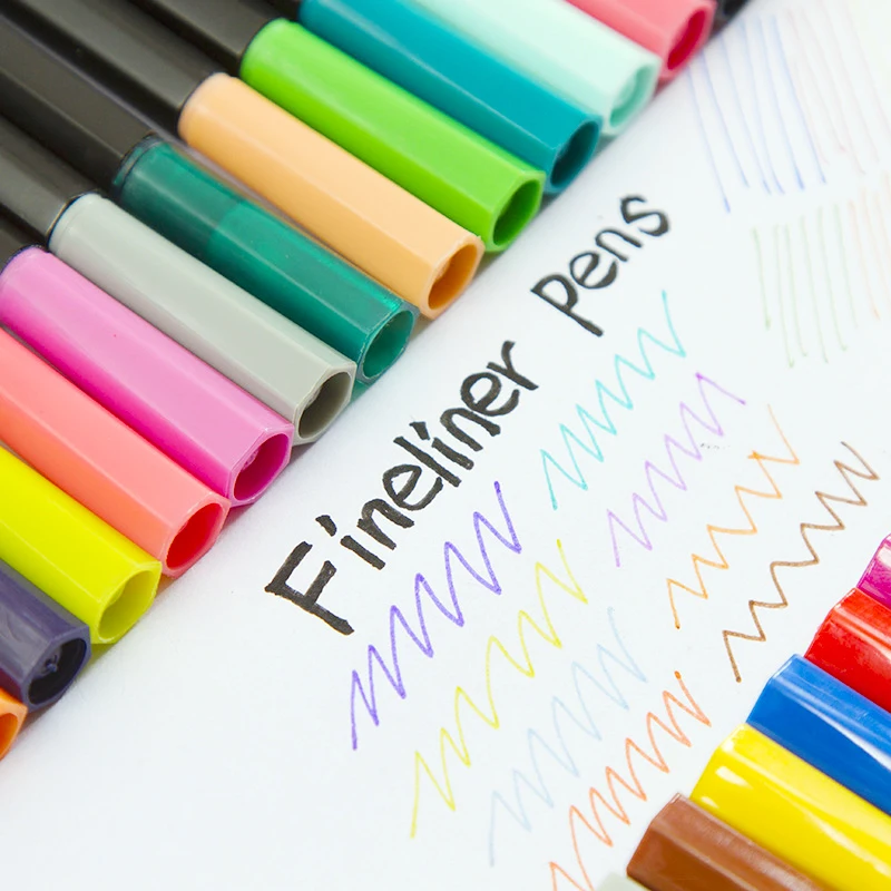 122472100 Color Dual Tip Art Markers Pen Drawing Painting Watercolor Fine Liner Water Based Ink Markers Pen School Supplies 4