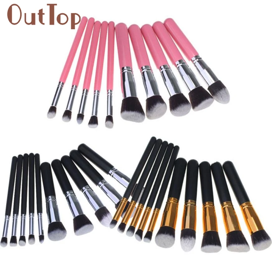 10PCS Makeup Tool Kits Set Cosmetic Makeup Brushes Set Foundation