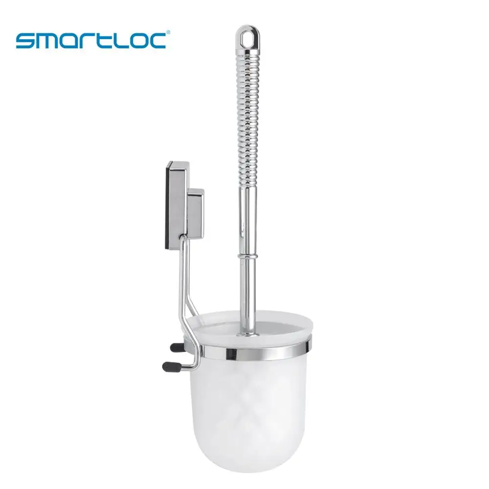 smartloc Iron Wall Hanging Toilet Brush Holder WC Accessories Bathroom Cleaning Set Paper Tissue ABS Cup Organizer Storage Rack