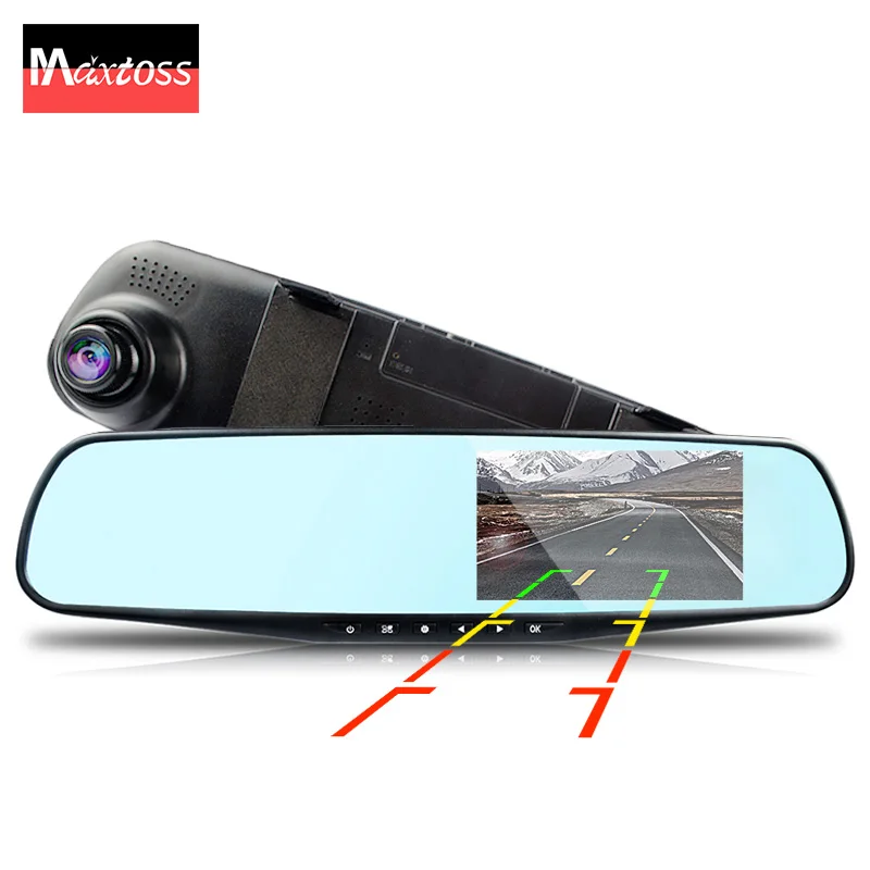 Dash Camera Car Camera Dvr Vehicle Dual Lens Rearview Mirror Auto Dashcam Recorder Registrator Dash Cam In Car Video Full HD