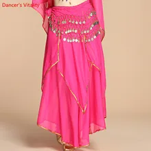 7 цветов шифоновая юбка для танца живота для женщин дешевый костюм для танца живота цыганские юбки на продажу