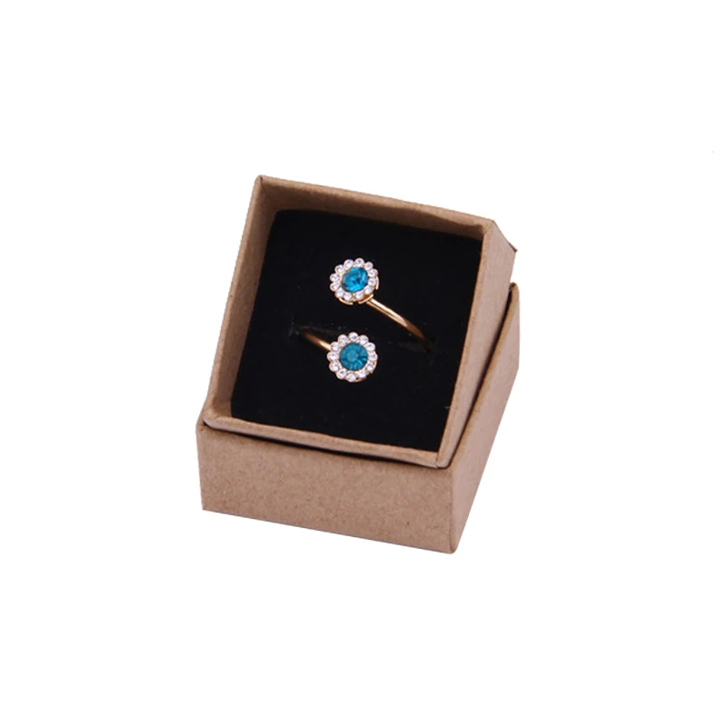4x4x3cm Ring Box 24pcs Kraft Earrings/Pendant Gift Boxes High Quality Jewelry Organizer Display Paper Packaging Black Sponge 4x4x3cm Ring Box 24pcs Kraft Earrings/Pendant Gift Boxes High Quality Jewelry Organizer Display Paper Packaging Black Sponge