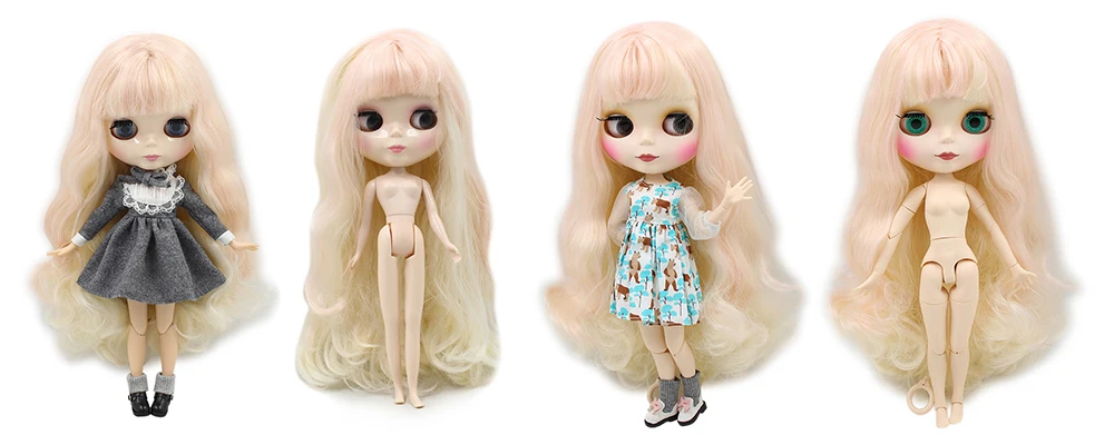 Ледяная фабрика Blyth кукла шарнир тело DIY обнаженные игрушки BJD модные куклы девушка подарок Специальное предложение на продажу с лицом оболочки ручной набор A& B