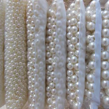 Zapatos del agujero del agujero recto pedazo perla Accesorios Para el Cabello al por mayor diy perlas de imitación del teléfono DIY belleza esencial 3mm-20mm 500g