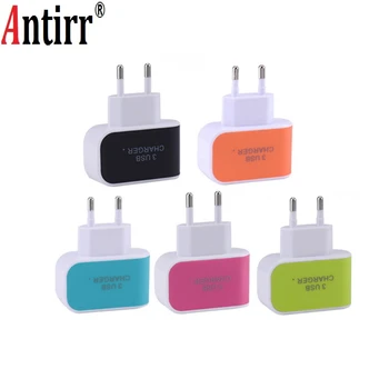

Universal 3.1A 3 Port USB Wall Home Travel AC Fast Charging Charger Adapter 3 USB Charger EU Plug for iphone samsung
