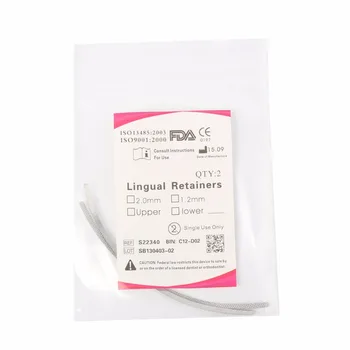 

10 Pcs Dental Orthodontic Universal 1.2mm Lingual Retainer Splits Wire Mesh Base