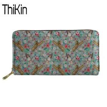 

Thikin Afghan Hound Printing Wallet&Purse Women Clutch Thin Wallets Ladies Luxury Phone Holders for Females PU Leather Money Bag