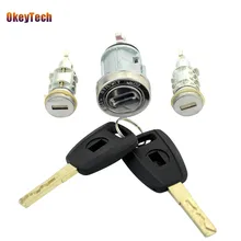 OkeyTech SIP22 Blade Lock Set & 2 Key For Fiat Original Car Milling Modified Door Kit Cylinder Ignition Replacement Trunk Lock