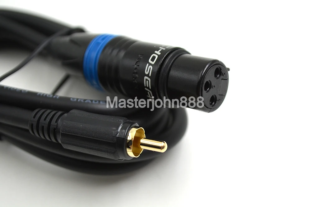 

Choseal Audio Cable Cannon XLR Female To Male RCA Aux Cable For Mixing Console Stereo Microphone Amplifier 1.5M