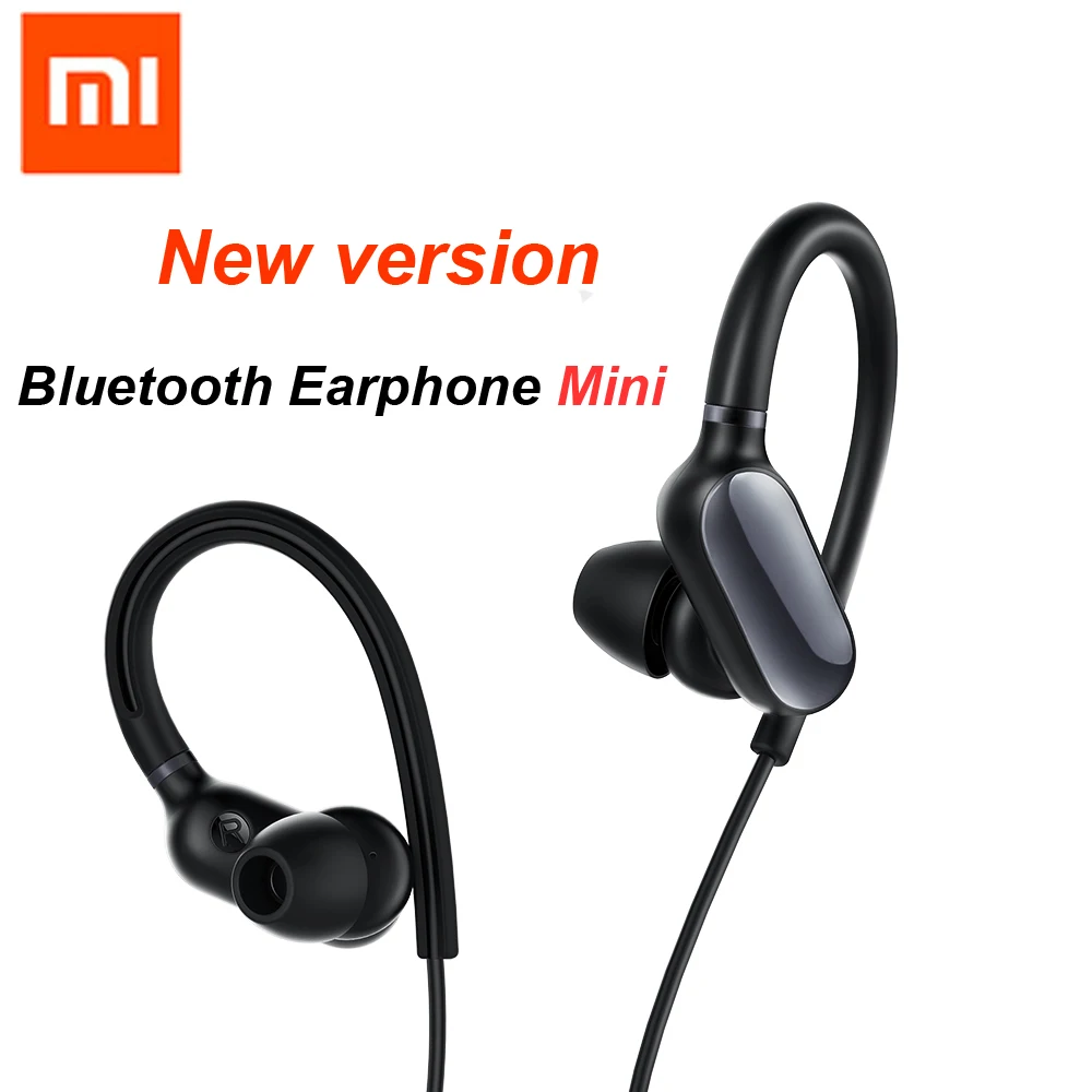 Xiaomi спортивные Bluetooth наушники мини гарнитура беспроводная Bluetooth 4,1 с микрофоном IPX4 водонепроницаемый устойчивое 5 ушной колпачок