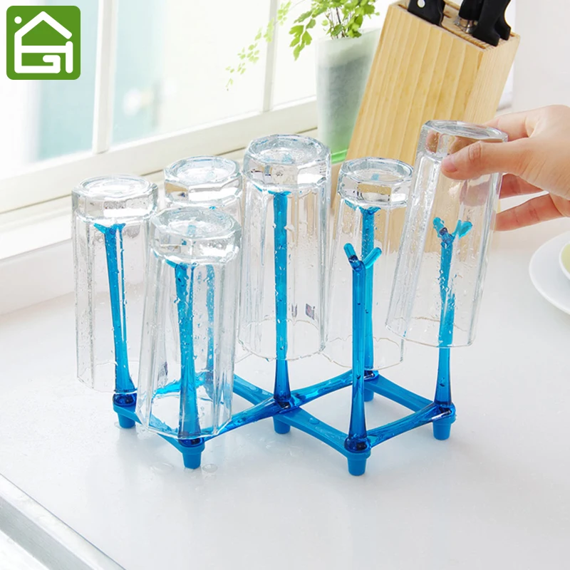 Buy Foldable Wine Glass Cup Holder Drying Rack Hold up