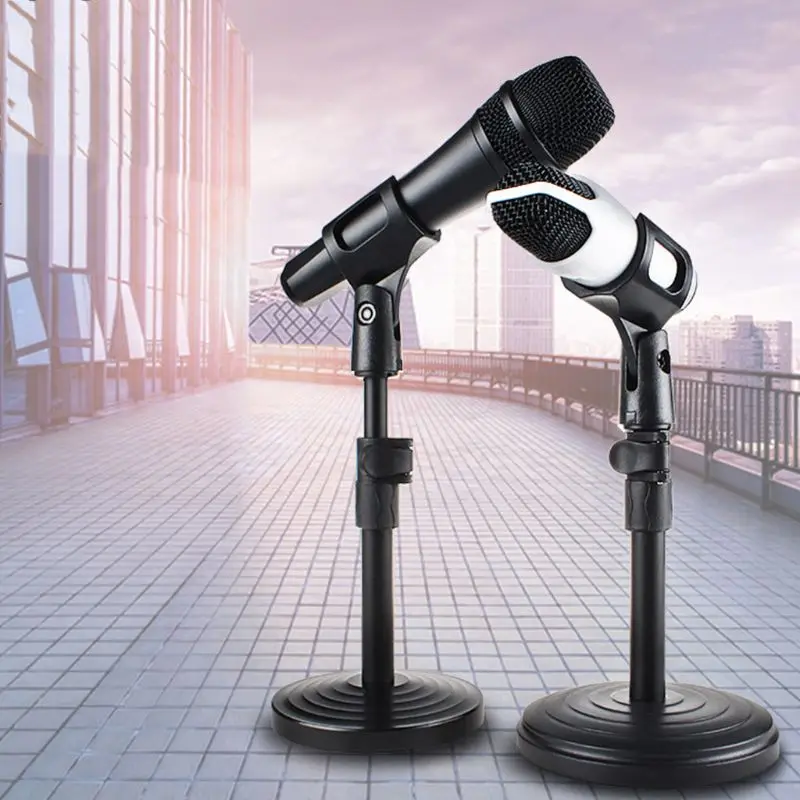 2019 Hot Sale Mudder Adjustable Foldable Desk Microphone Stand Plastic Base With Mic Clip For Meetings 2019 Hot Sale Mudder Adjustable Foldable Desk Microphone Stand Plastic Base With Mic Clip For Meetings