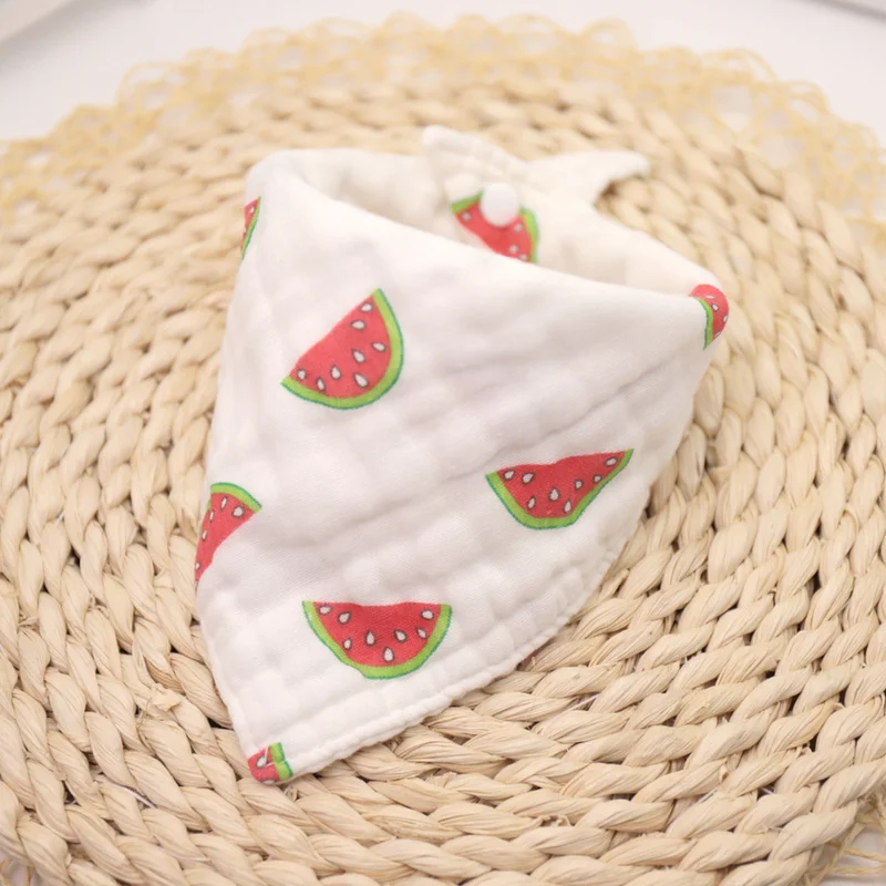 Baby Bibs Girls Boys Baby Cloth Babador Animal Fruit Print Baby Bandana Bibs Bebe Smock Burp Cloths Accessory Infant Baby Stuff