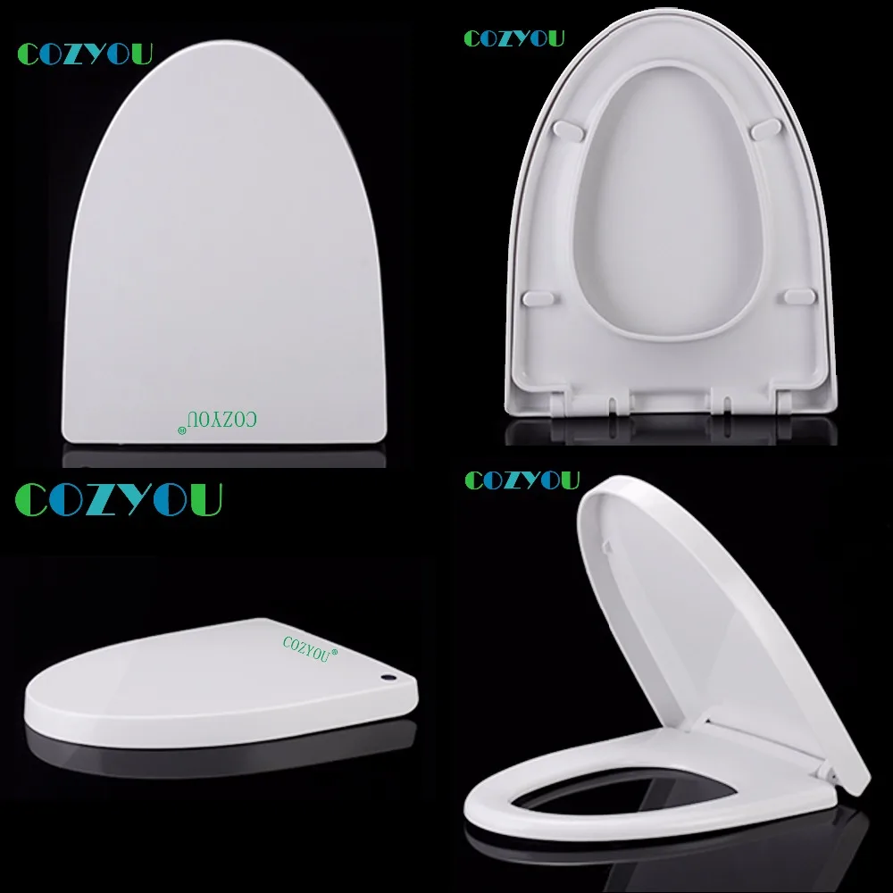 V Elongated soft Close PP Toilet seat Double button Quick Release