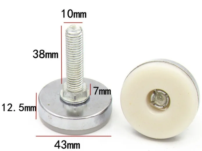10x43x38 мм микро регулировка винт регулировки нога шагает ногтей ног и стулья