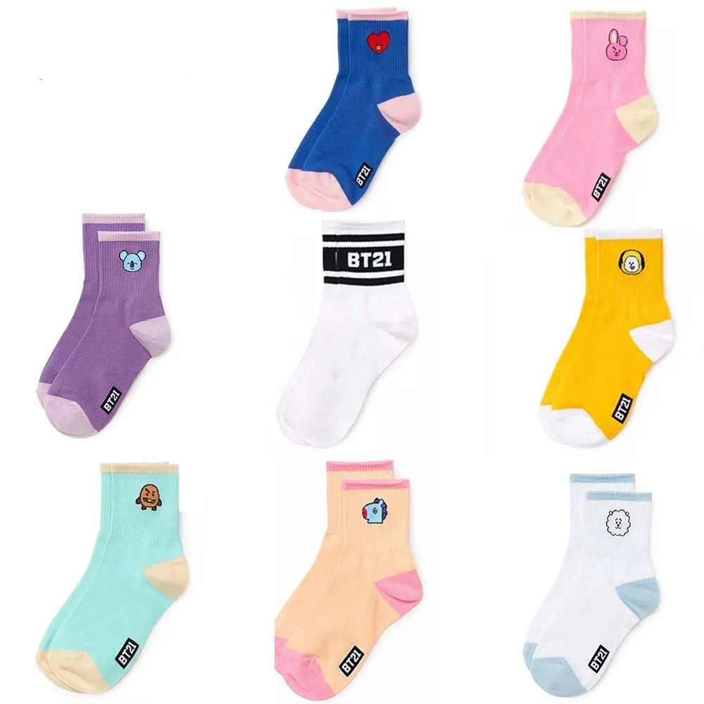 2018 Новый Kpop BTS Bangtan мальчики BT21 TATA COOKY CHIMMY же милый теплый мультфильм зимние