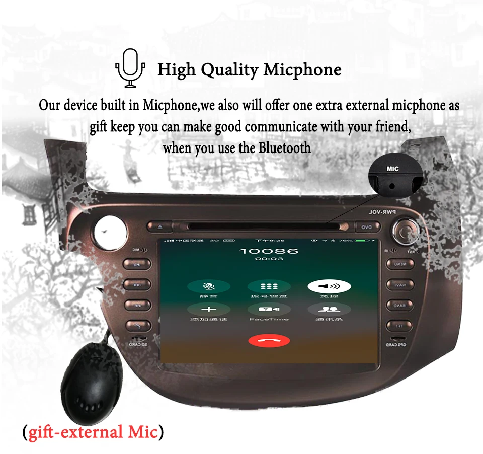 Flash Deal Android 9.0 Car DVD Player GPS Navigation Multimedia For Honda Fit Jazz Radio 2008 2009 2010 2011 2012 13 Head Unit Auto System 6