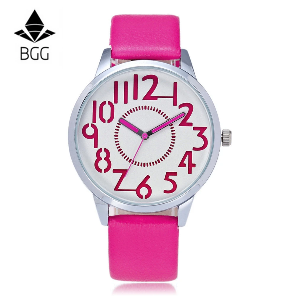 

New 2017 Popular Women Casual Watch ladies Leather Luxury Watches Woman Sport Quartz Wristwatches simple female Clock Hours gift