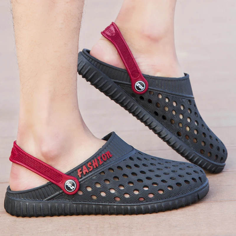 Sapato Feminino 2019 men Croc Shoes Men Band Sandals Summer Beach Water Swimming Mens Shoe