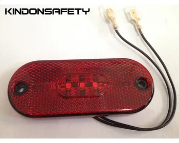 

Free shipping E-MARK approved LED Auto Rear Marker Lamp with 5pcs of SMT LEDs, emitting red light, PMMA red lens, DC12V or DC24V