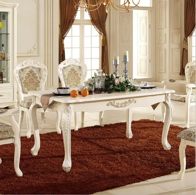 Best Offers Antique Style Italian Dining Table, 100% Solid Wood Italy Style Luxury Dining Table Set pfy10028 Best Offers Antique Style Italian Dining Table, 100% Solid Wood Italy Style Luxury Dining Table Set pfy10028