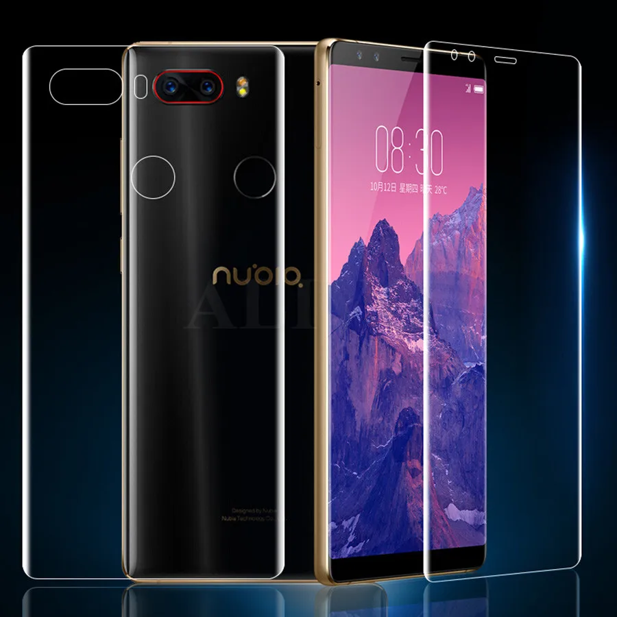 

ALIVO Front and Back 3D Full Screen Protector For ZTE Nubia Z17 Lite M2 M2 Z17s Z11 mini Clear Soft TPU Film (Not Glass)