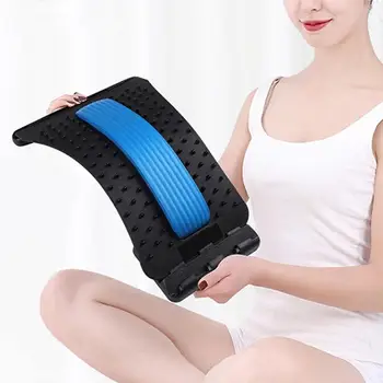 

2 In 1 Back Massager Stretcher Fitness Massage Equipment Stretch Relax Lumbar Support Spine Pain Relief Chiropractic Dropship