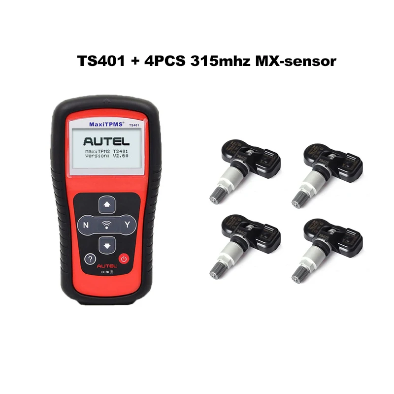 Autel MaxiTPMS TS401 TPMS диагностический инструмент 433 МГц 315 МГц MX-sensor считывание давления в шинах диагностический активирующий инструмент для декодирования автомобильные инструменты - Цвет: TS401 315sendor