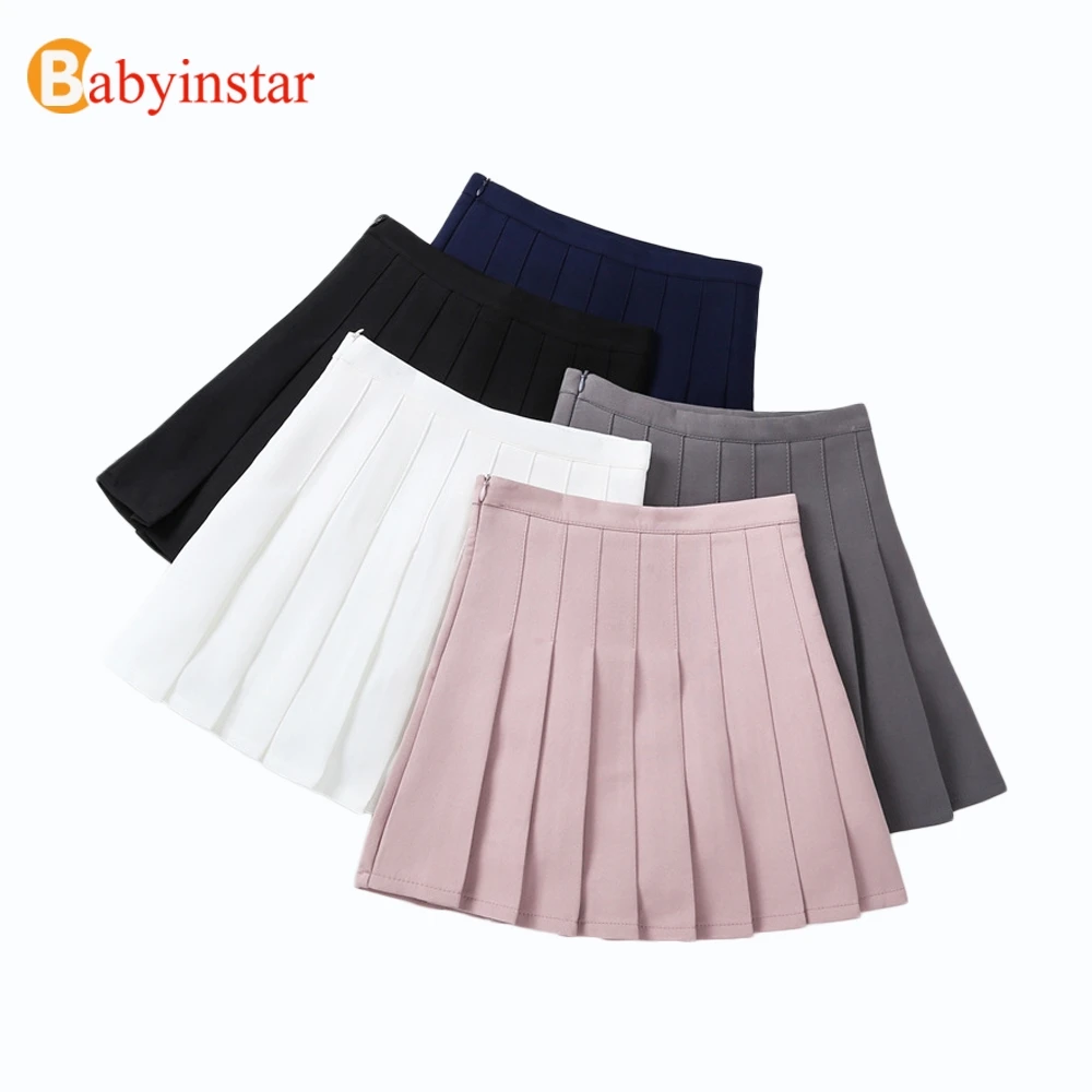 Babyinstar Baby Girls Princess Skirts 2018 Girls Skirts Cute Pleated