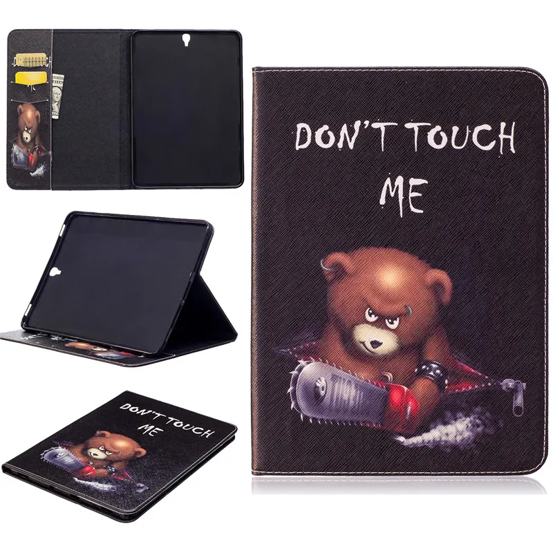 Для Sasmung Galaxy Tab S3 9,7 чехол SMT820 T825 чехол с мультяшным абстрактным цветком роскошный стенд кошелек флип-чехол из полиуретановой кожи для планшета