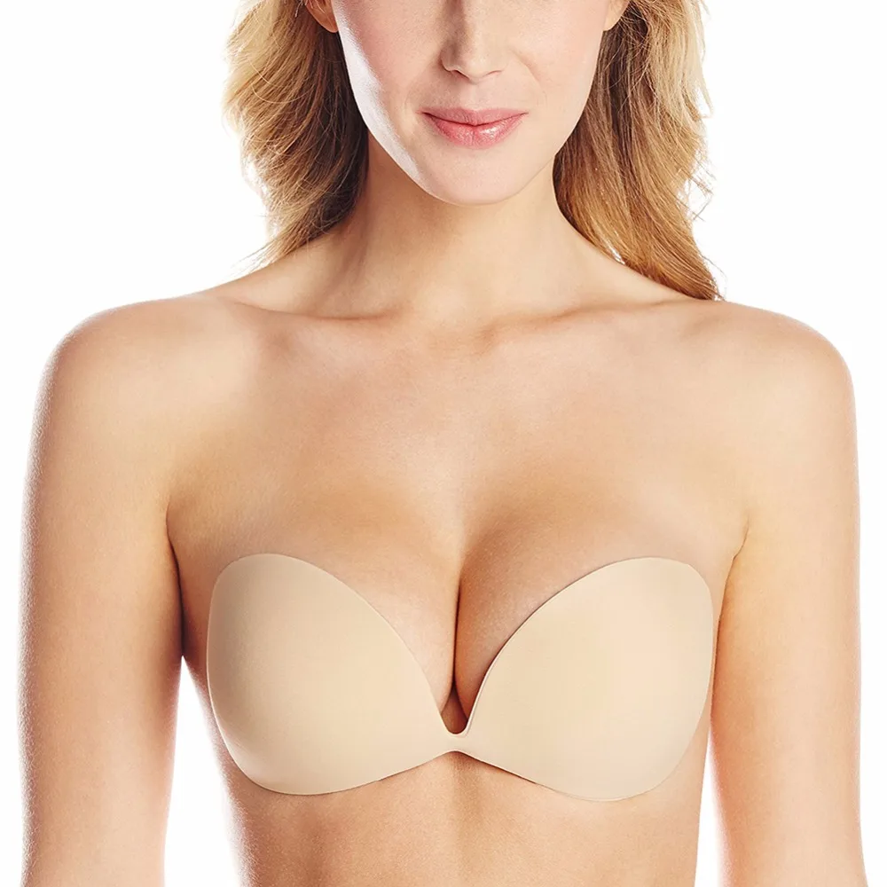Fashion Women Adhesive Bra Women's Invisible Reusable Push Up Strapless