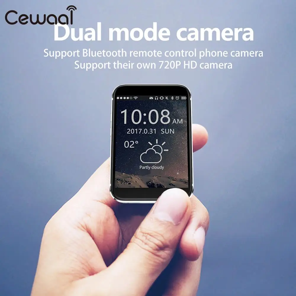 

Cewaal Smart Phone Watch 2G Calls MTK2502C 2.2-Inch Screen SIM Card High-Definition Display Bluetooth Wrist Cellphone Watch