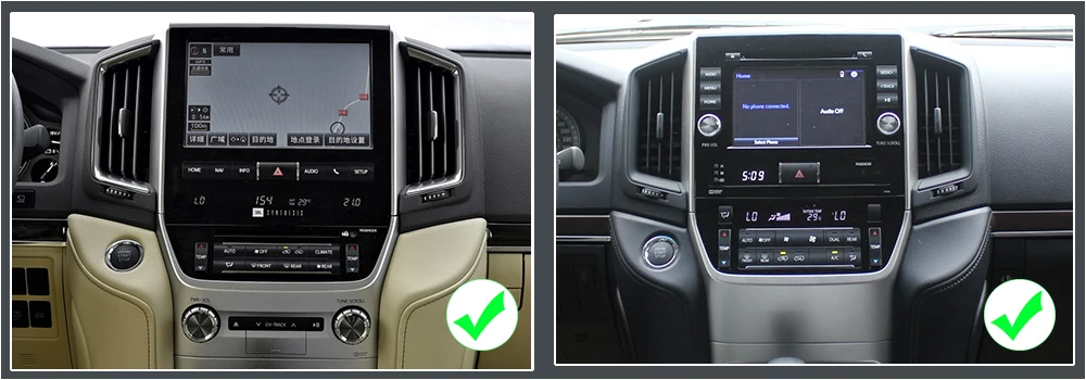 ZaiXi For Toyota Land Cruiser 2016~2019 Android Car GPS Multimedia player 2 Din WIFI GPS Navigation Autoradio Radio Maps BT FM 8