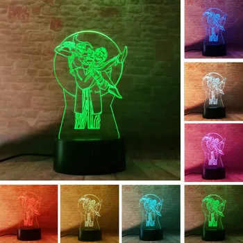 

Hot 3D Suicide Squad Joker & Harley Quinn Action Figure 7 Color Flash Gradient Table Home Decor Child Birthday Xmas Party Gifts
