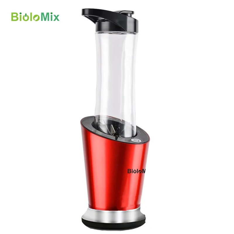 Baratos BPA libre 300W portátil Personal Mini licuadora de alimentos batidos mezclador exprimidor 600ml botella 400ml taza y molinillo de 100ml