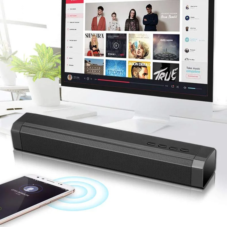 

Soundbar Bluetooth Wired Wireless Surround with Subwoofer Home Speakers Audio Stereo for TV PC Tablets Computer Smart Phones