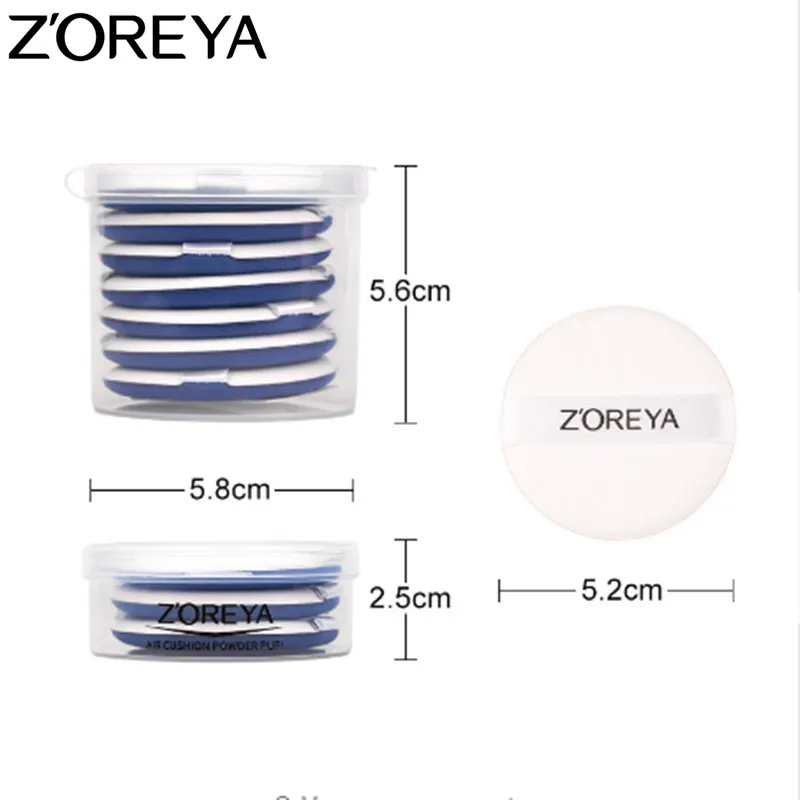 ZOREYA 7 шт./лот губка для макияжа плоская воздушная подушка Косметическая пуховая