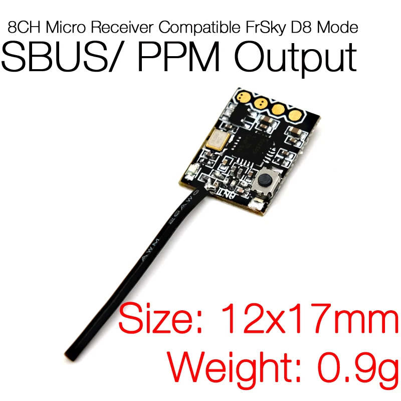 

8CH Mini Receiver Compatible With FrSky X9D Plus DJT DFT DHT Taranis QX7