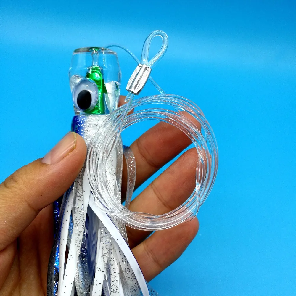 Cabeça de Polvo Isca de Pesca Hoofish Lote Grande Biônico Isca 42g 110g Cores Sul Óleo Barco Pesca Atum Enfrentar 6 Pçs - 12 High Quality Esporte e Lazer