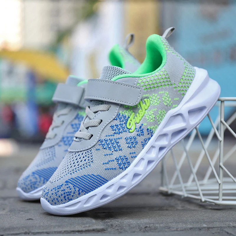 

SKHEK Children Shoes For Boys Sneakers Girls Trainers Kids Sneakers Shoe Breathable Mesh Outdoor Footwear tenis infantil menino