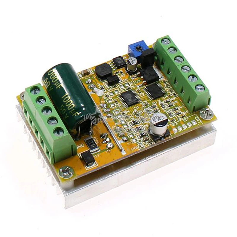 

6.5-50V 350W BLDC Three Phase DC Brushless Motor Controller Motor Driver Board Sensorless Motor Control PWM PLC 0-5V Analog