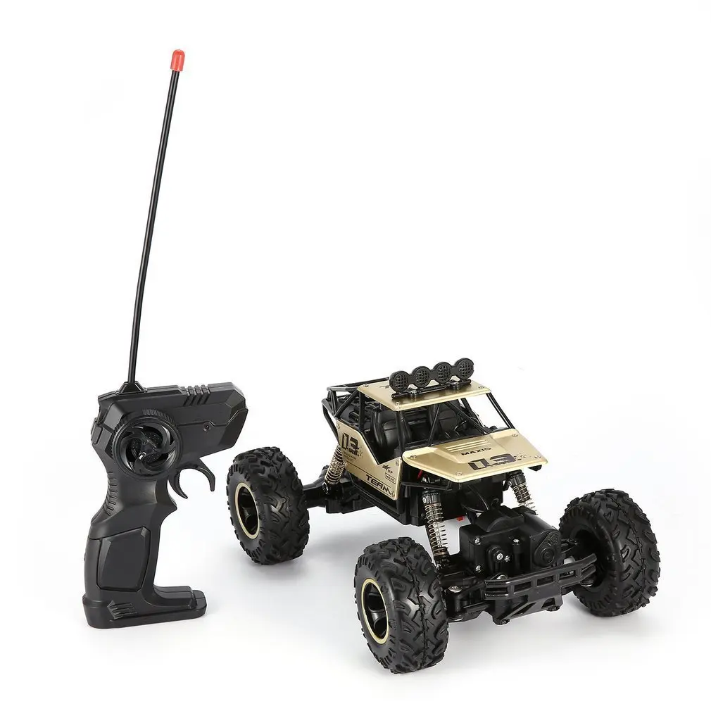 1/16 2,4 GHz сплав корпус Rock Crawler 4WD двойные двигатели внедорожный пульт дистанционного управления золотой RC Bigfoot альпинистский автомобиль