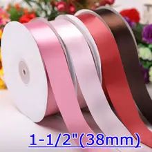 [IuBuFiGo] 1-1/"(38 мм) Одиночный рулон атласной ленты упаковочная лента 100 ярдов/лот> 100 Цвет