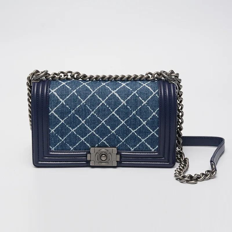 

2018 Fashion Women Handbags Genuine Leather Diamond Lattice Chains Hand Bag Flap Shoulder Messenger Crossbody Cow Leather Bags