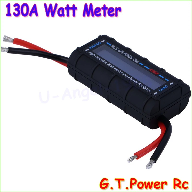 

GT Power LCD RC 130A Watt Meter Power Analyzer Watts Up Battery Balance Ampere Meter