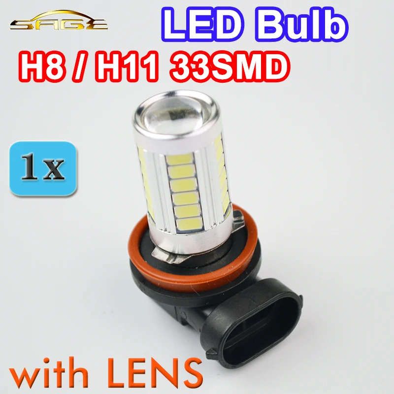 Flytop 1 x H8 H11 33SMD автомобильный противотуманный светильник супер белый Авто