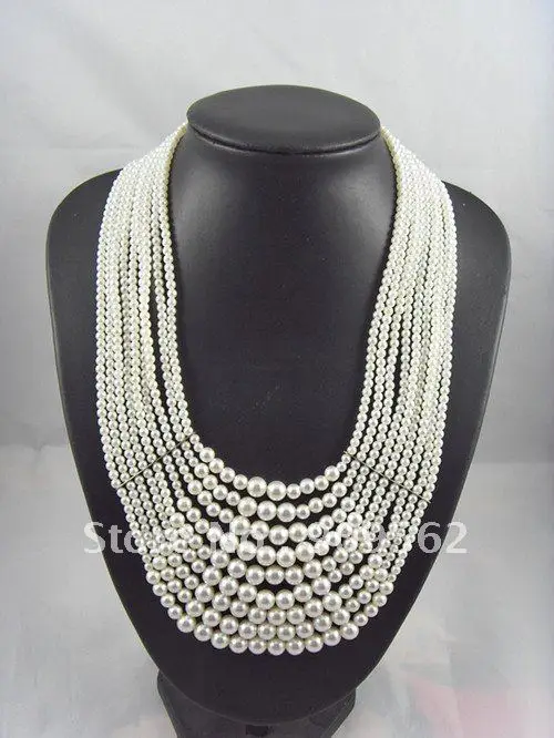 Europe and the United States foreign trade jewelry short pearls layered