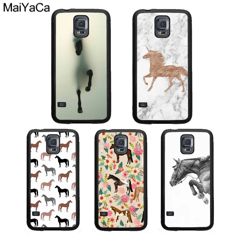 

MaiYaCa Horse Pony Pattern Case For Samsung Galaxy S6 S7 edge S8 S9 S10 Plus Lite S4 S5 Note 4 5 8 9 Phone Cover Fundas