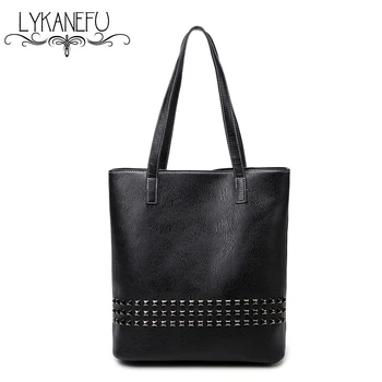 

Rivet Top-Handle Bags Women Handbag Designer Handbags Vintage Big Size Tote Hobo Shoulder Bag High Quality Bolsos Mujer 2017